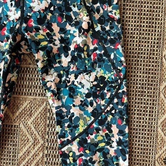 SWEATY BETTY Power Full Length Blue Floral Splash Workout Legging Size XS - Picture 4 of 5